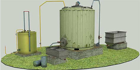 Установка для получения биогаза